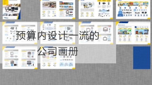 預算內設計一流的公司畫冊